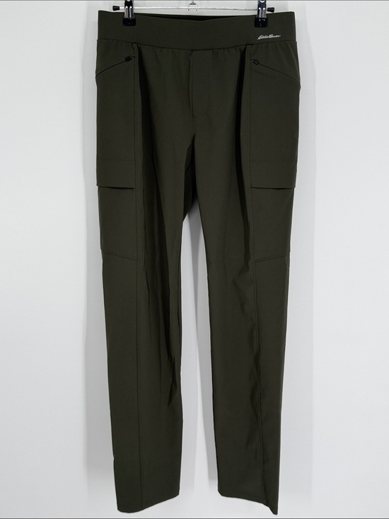 Pants - Eddie Bauer Pull-On Cargo Pants Poly/Spandex Blend Dark Green Women’s Size 6